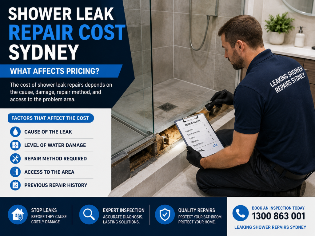 Shower Leak Repair Cost Sydney bathroom leak inspection